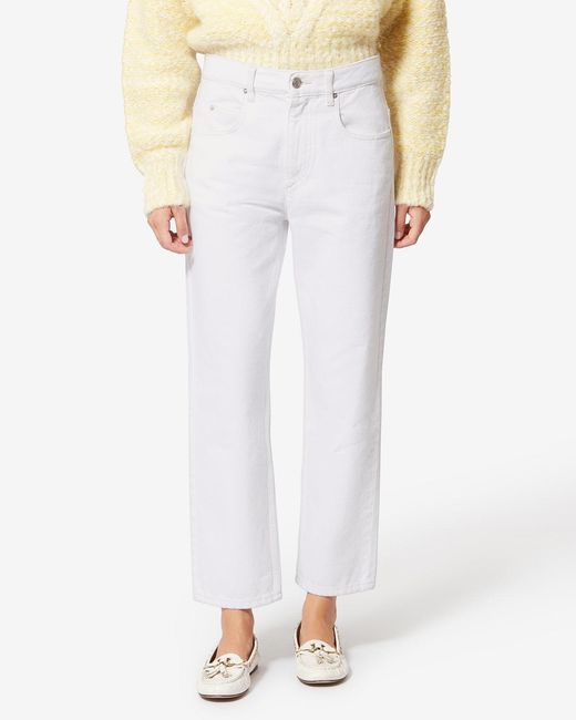 Isabel Marant White Dakota Pants