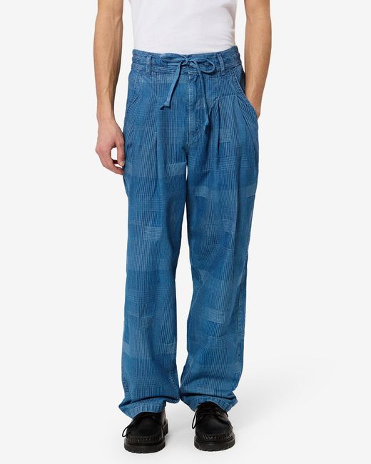Isabel Marant Blue Denzey Pants for men