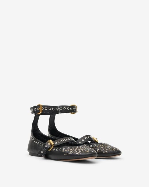 Isabel Marant Black Ylza Ballerinas