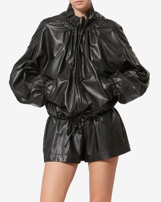 Isabel Marant Black Neela Faux Leather Jacket