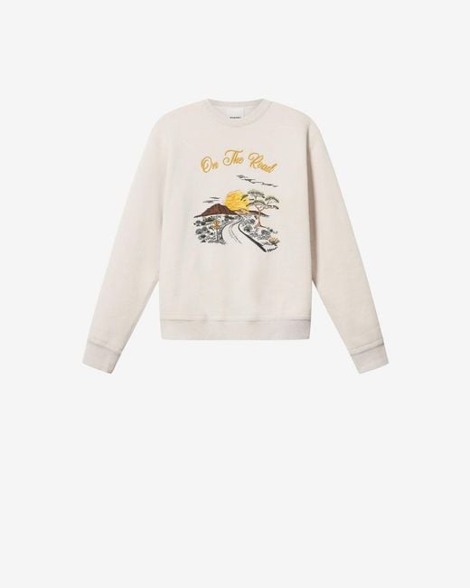 Isabel Marant White Mikoy Sweat Shirt for men