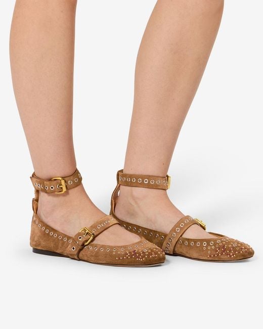 Isabel Marant Brown Ylza Ballerinas