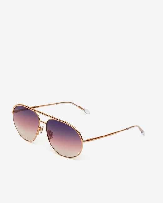 Isabel Marant Pink Pilot-Frame Sunglasses