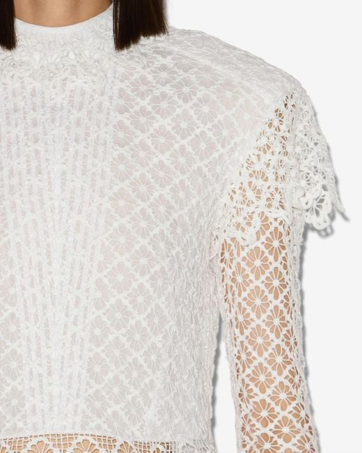 Isabel Marant White Ludivine Top