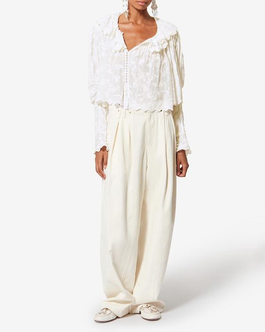 Isabel Marant White Zelly Top