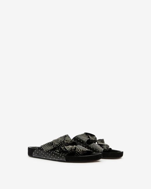 Isabel Marant Black Lennyo Bow Sandals