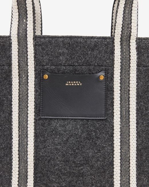 Isabel Marant White Aruba Small Wool Hand Carried Bag