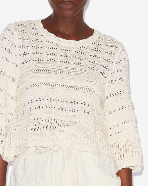 Isabel Marant White Azelia Sweater