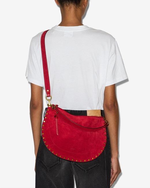 Isabel Marant Red Oskan Soft Zipped Bag