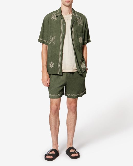 Isabel Marant Green Zekim Shirt for men