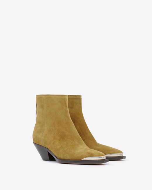 Isabel Marant White Adnae Low Boots