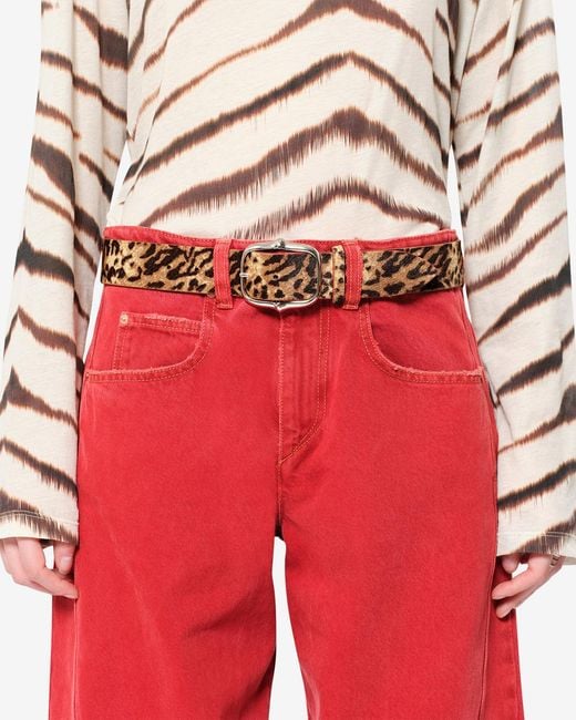 Isabel Marant White Lapae Ledergürtel