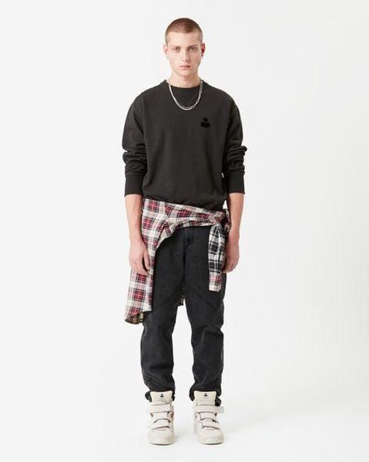 Isabel Marant Black Mike Sweatshirt for men