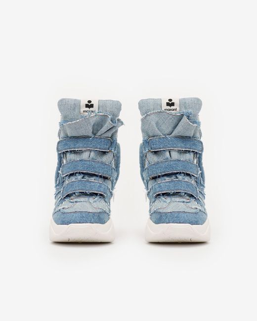 Isabel Marant Blue Balskee Denim Sneakers