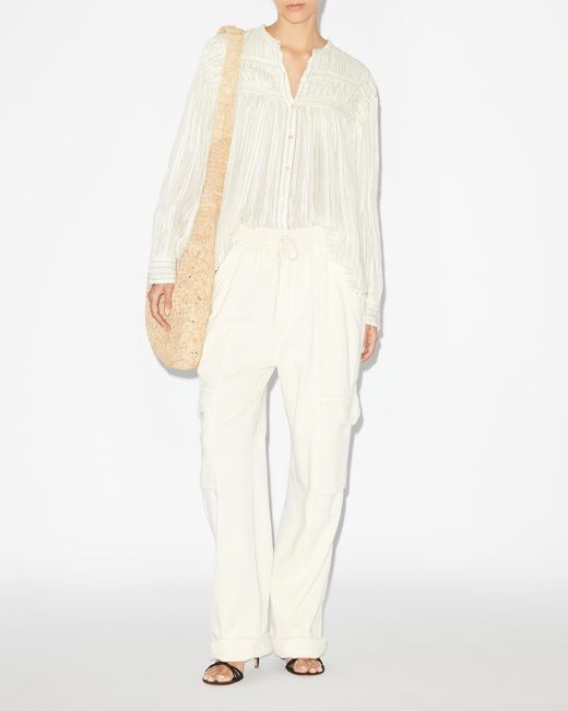 Isabel Marant White Plalia Top