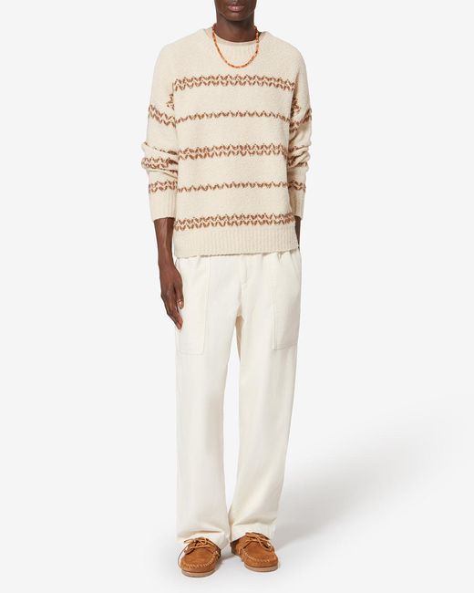Isabel Marant White Romain Sweater for men