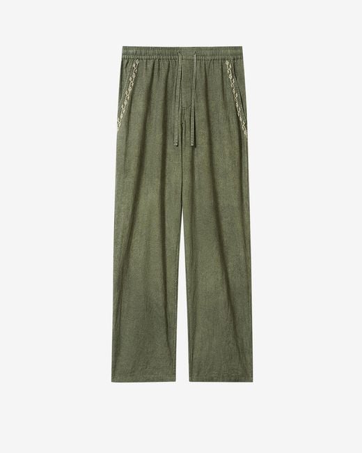 Isabel Marant Green Zabel Pants for men