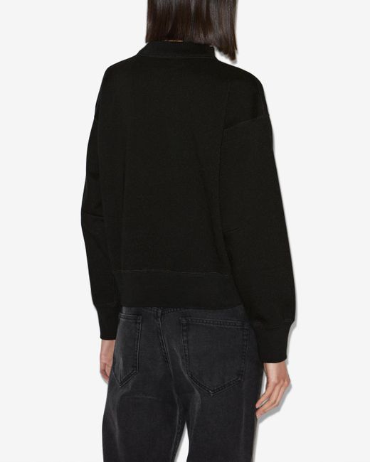 Isabel Marant Black Moby Glitter Sweatshirt