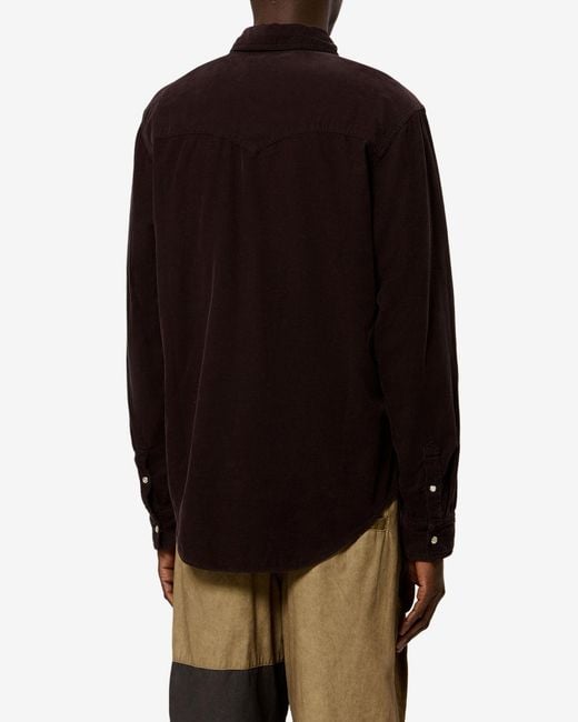 Isabel Marant Black Vasco Shirt for men