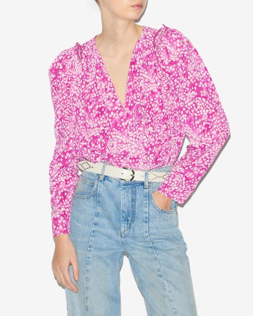 Isabel Marant Pink Zarga Blouse