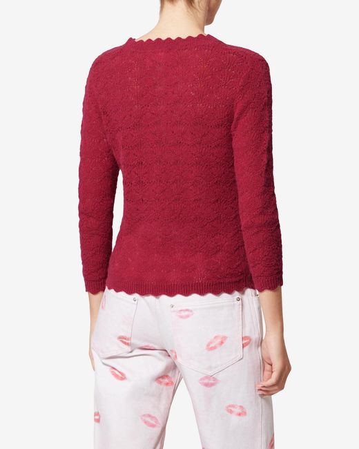 Isabel Marant Red Leonette Sweater