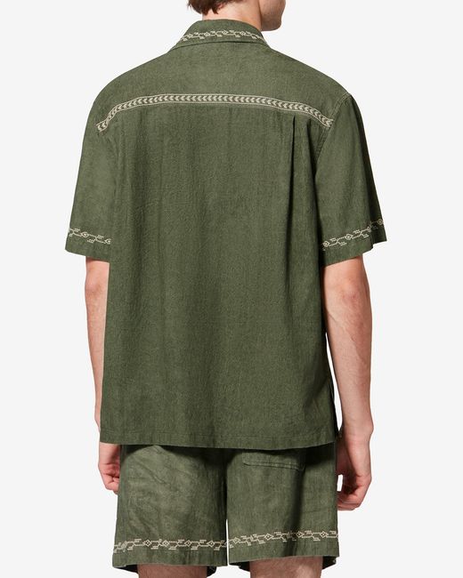 Isabel Marant Green Zekim Shirt for men