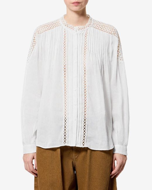 Isabel Marant White Polda Top