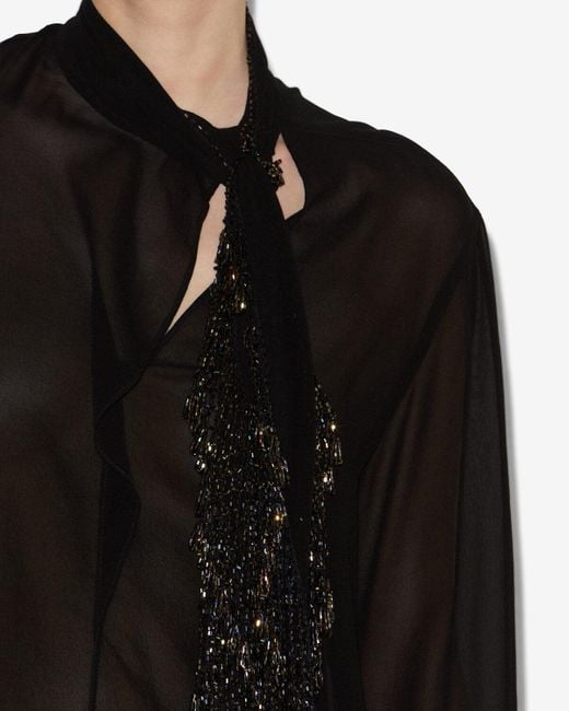 Isabel Marant Black Top Elaura Top