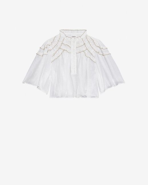 Isabel Marant White Carmen Top