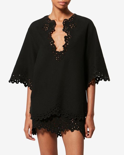 Isabel Marant Black Shana Top