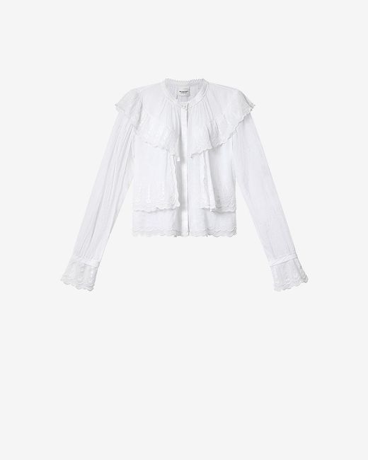 Isabel Marant White Kelmon Top