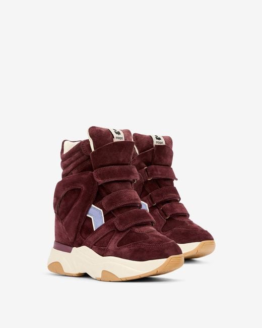 Isabel Marant Red Balskee Sneakers
