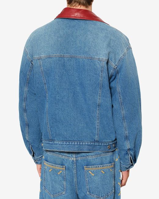 Isabel Marant Blue Johan Denim Jacket for men