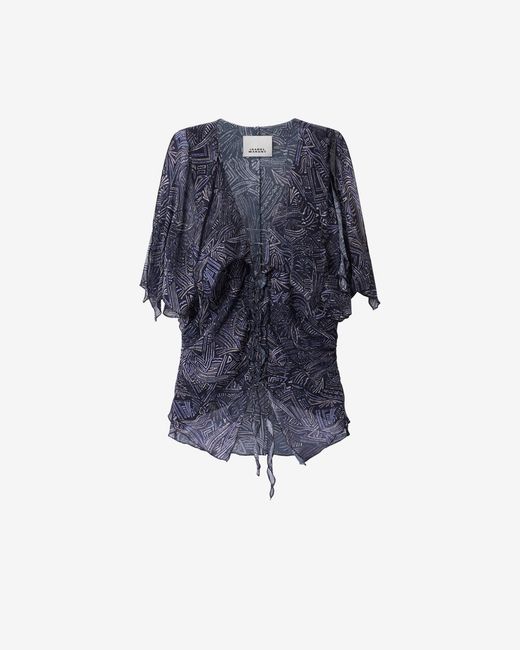 Isabel Marant Blue Thanais Blouse
