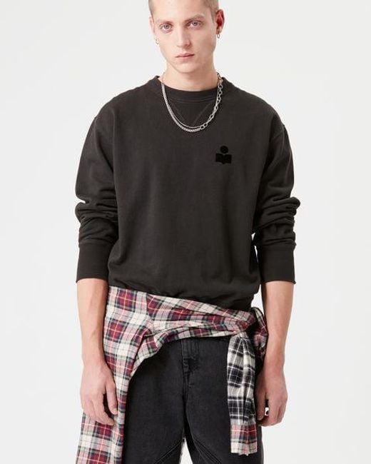 Isabel Marant Black Mike Sweatshirt for men
