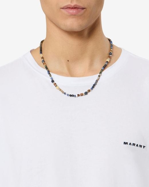 Isabel Marant White Lois Necklace for men