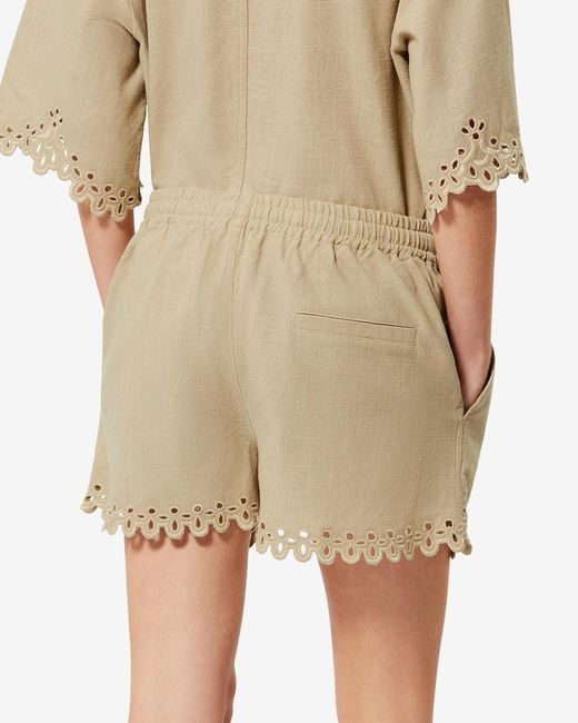 Isabel Marant White Balyme Shorts
