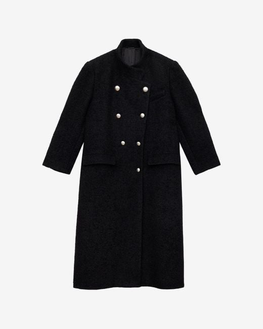 Isabel Marant Black Giusa Coat