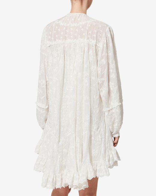 Isabel Marant White Zame Dress