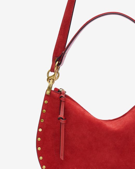 Isabel Marant Red Oskan Soft Zipped Bag