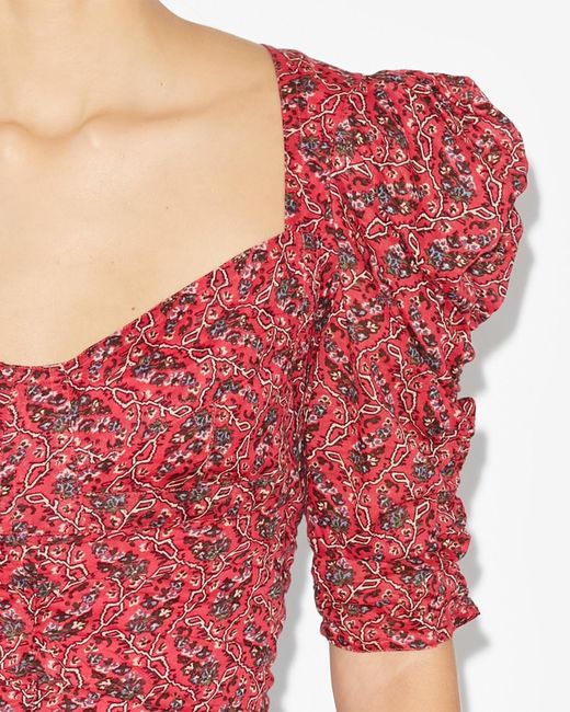 Isabel Marant Red Galaor Top