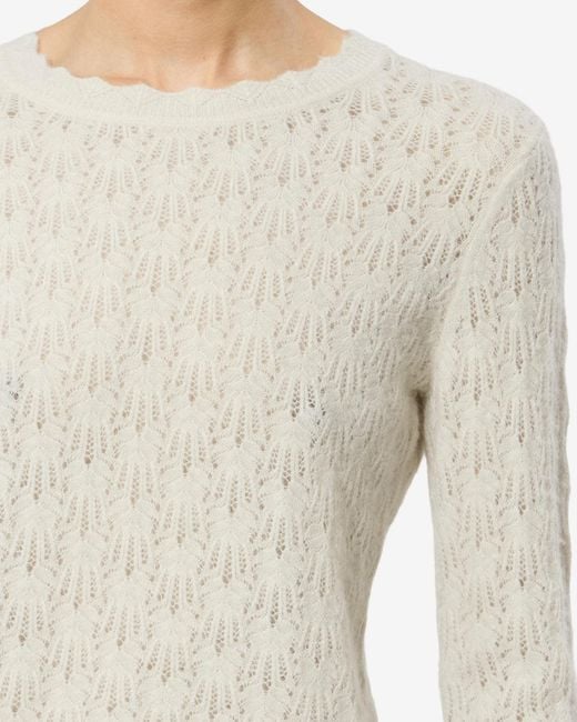 Isabel Marant White Obeline Alpaca Sweater