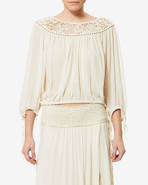Isabel Marant White Nelida Blouse