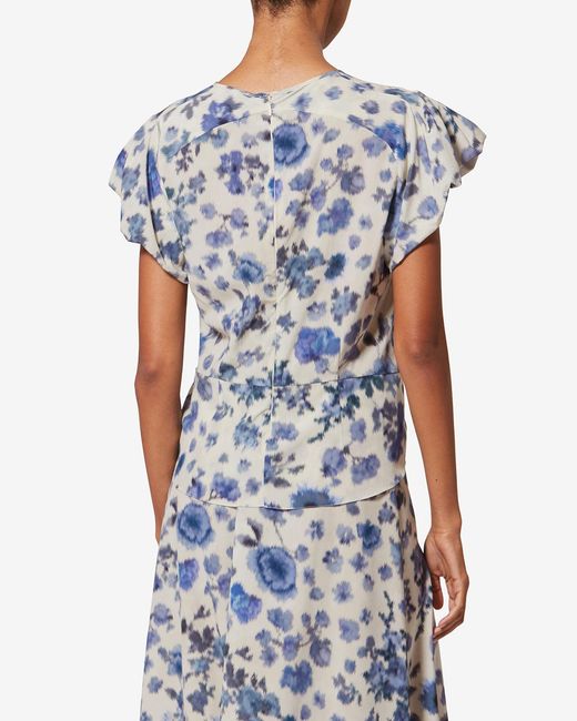 Isabel Marant Blue Tullya Top