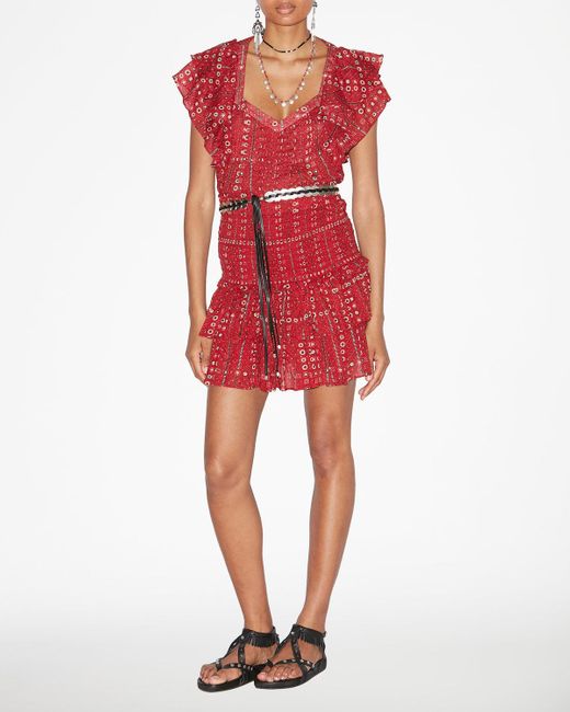 Top Madrana Isabel Marant de color Red