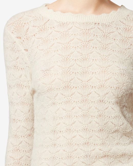 Isabel Marant White Leonette Sweater