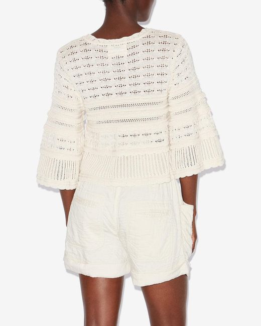 Isabel Marant White Azelia Sweater