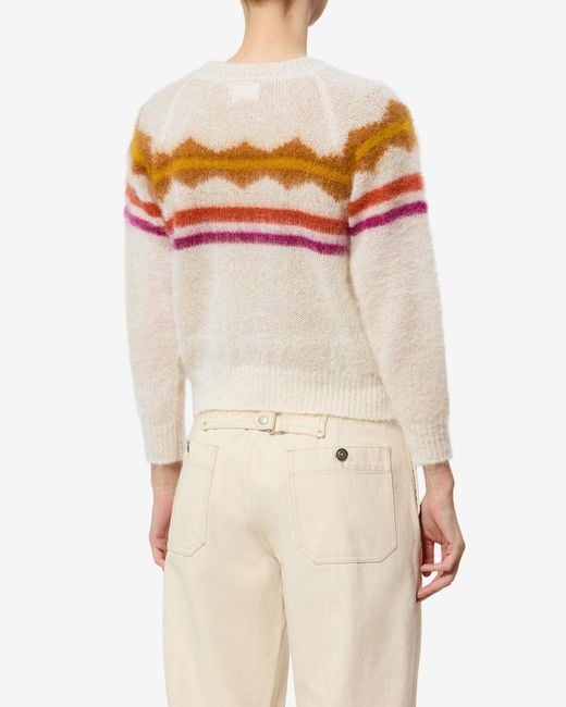 Isabel Marant White Monette Mohair Sweater