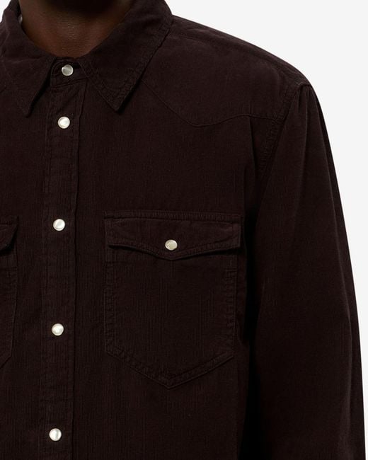 Isabel Marant Black Vasco Shirt for men