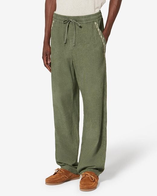 Isabel Marant Green Zabel Pants for men